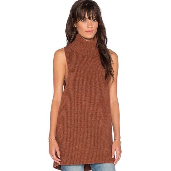 Free People Need It Now Vest in Burnt Caramel size M - Picture 1 of 7